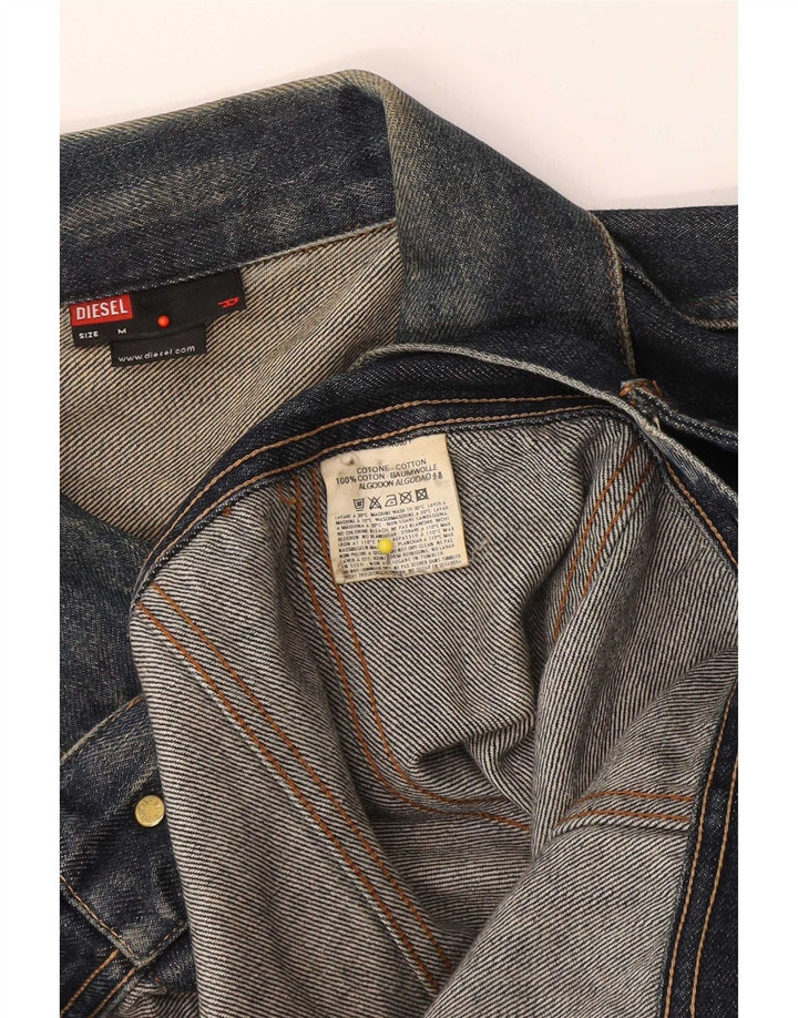 Diesel Γυναικείο Τζιν Μπουφάν UK 14 Medium Navy Blue Cotton