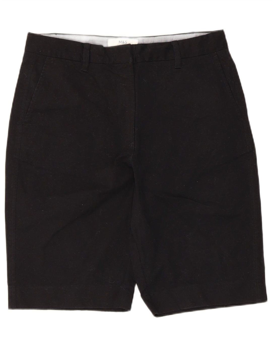 Marks & Spencer Γυναικείο σορτς Chino UK 12 Medium W30 μαύρο βαμβακερό