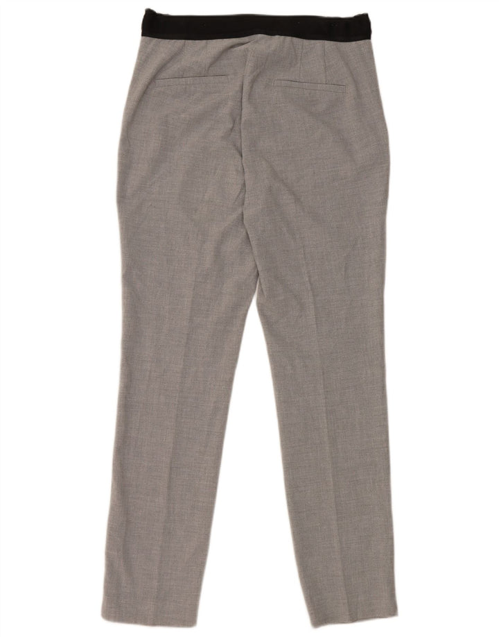 Zara Γυναικείο κωνικό παντελόνι Chino Medium W30 L28 Grey Polyester