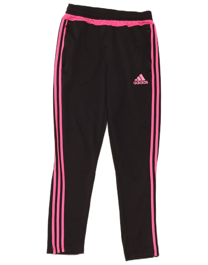 Παντελόνι αθλητικής φόρμας ADIDAS Girls Climacool 13-14 ετών μαύρο πολυεστέρα
