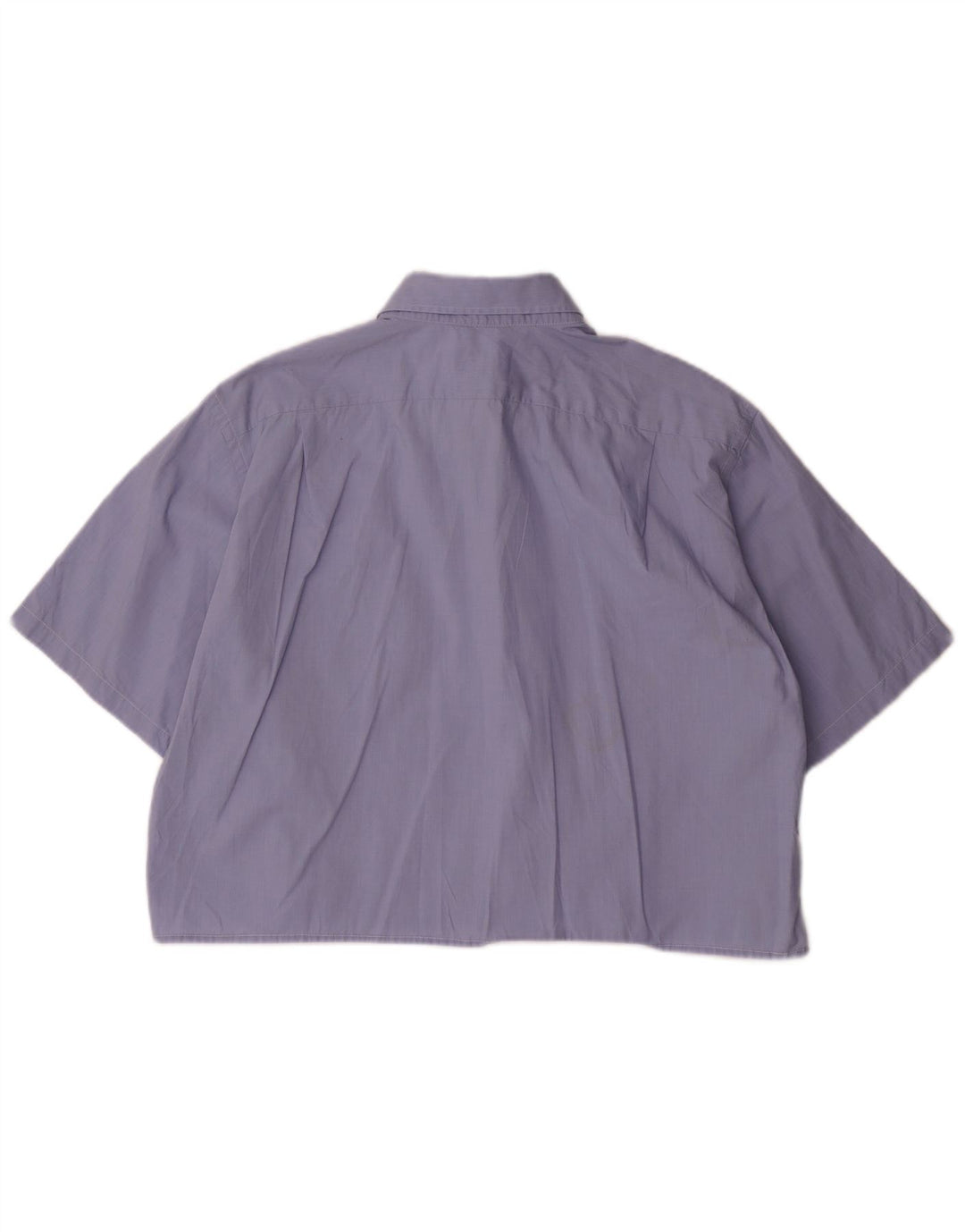 Γυναικείο κοντομάνικο πουκάμισο LACOSTE Crop Oversized Μέγεθος 43 Large Μπλε