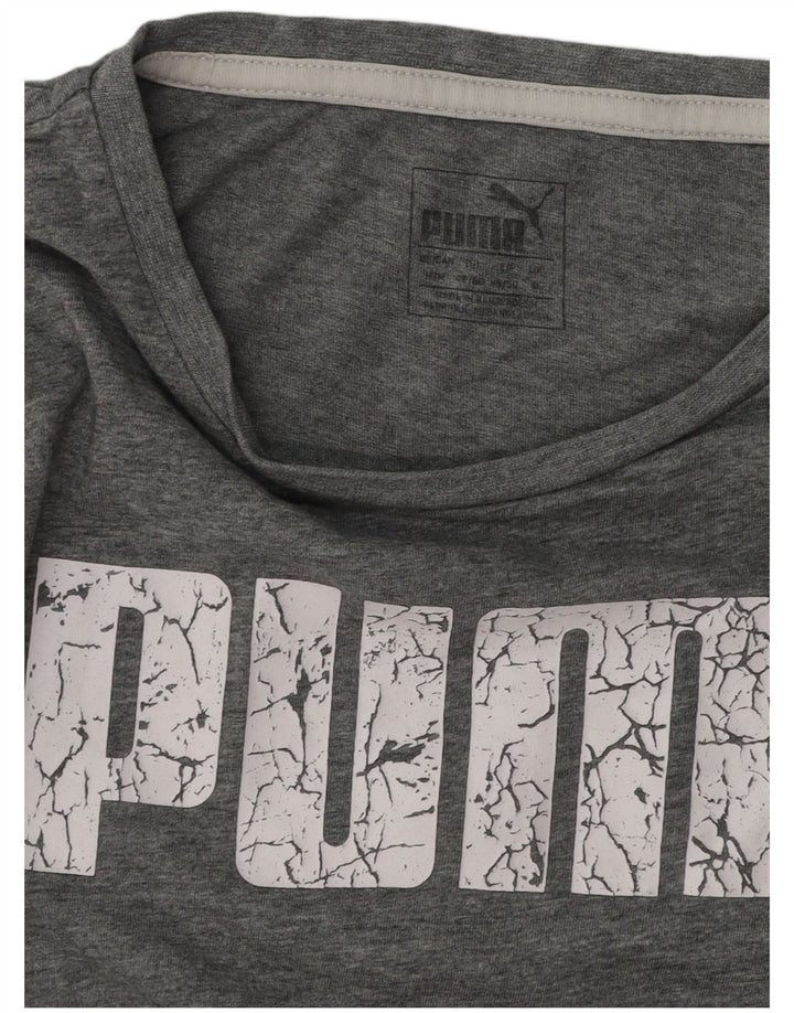 Ανδρικό γραφικό T-Shirt PUMA Top Medium Grey