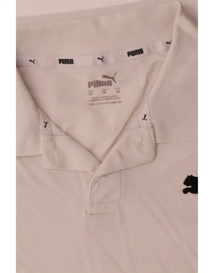 Puma Ανδρικό πουκάμισο Polo XS Λευκό βαμβακερό
