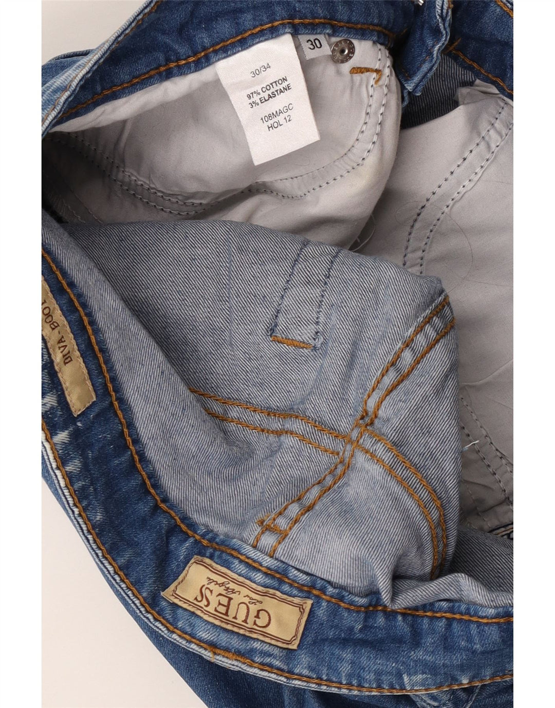 Guess Γυναικείο Bootcut Jeans W30 L30 Μπλε βαμβακερό