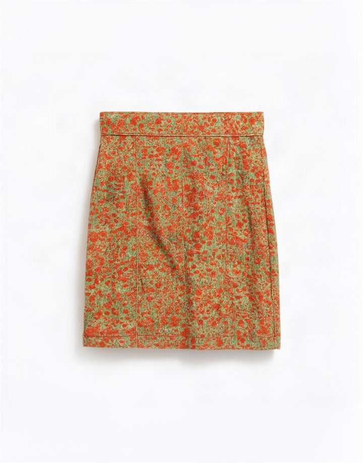 Paul Smith Γυναικεία Abstract Pattern Φούστα A-Line Medium W30 Πορτοκαλί βαμβακερή