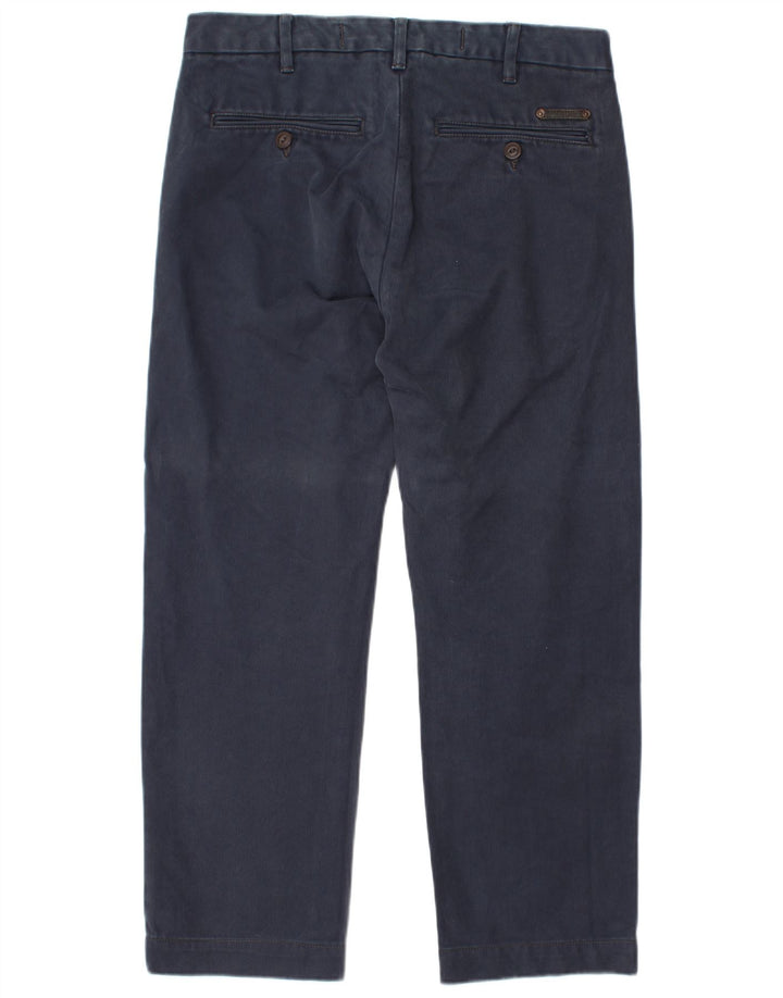 MARLBORO CLASSICS Ανδρικό ίσιο παντελόνι Chino W33 L28 Navy Blue Cotton