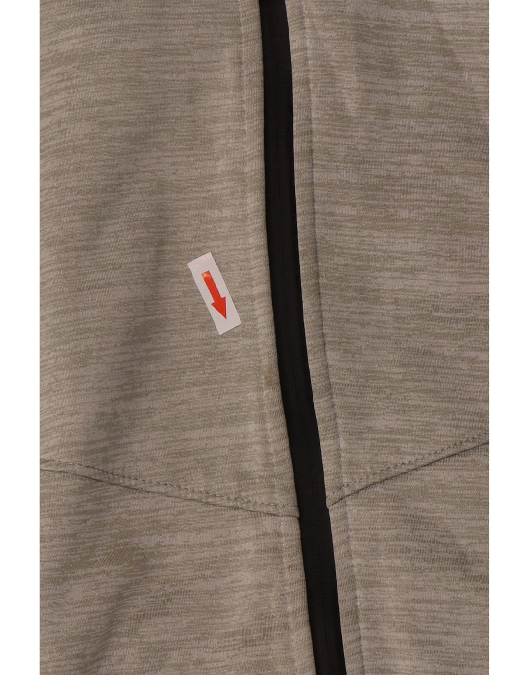 Superdry γυναικείο πουλόβερ με φερμουάρ UK 12 μεσαίο γκρι ρίγες πολυεστέρας