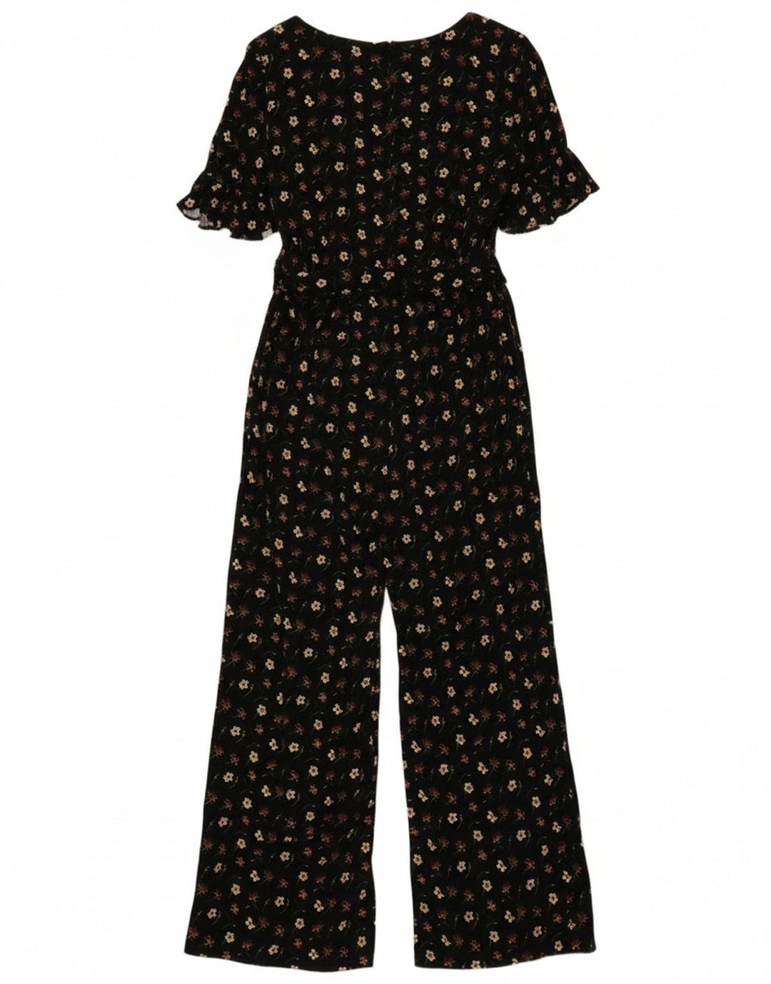 Γυναικεία κοντομάνικη φόρμα Oasis UK 14 Medium Black Floral