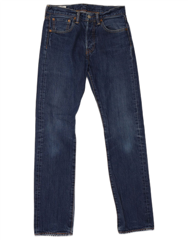 Ανδρικό τζιν Levi's Straight W28 L32 Navy Blue Cotton