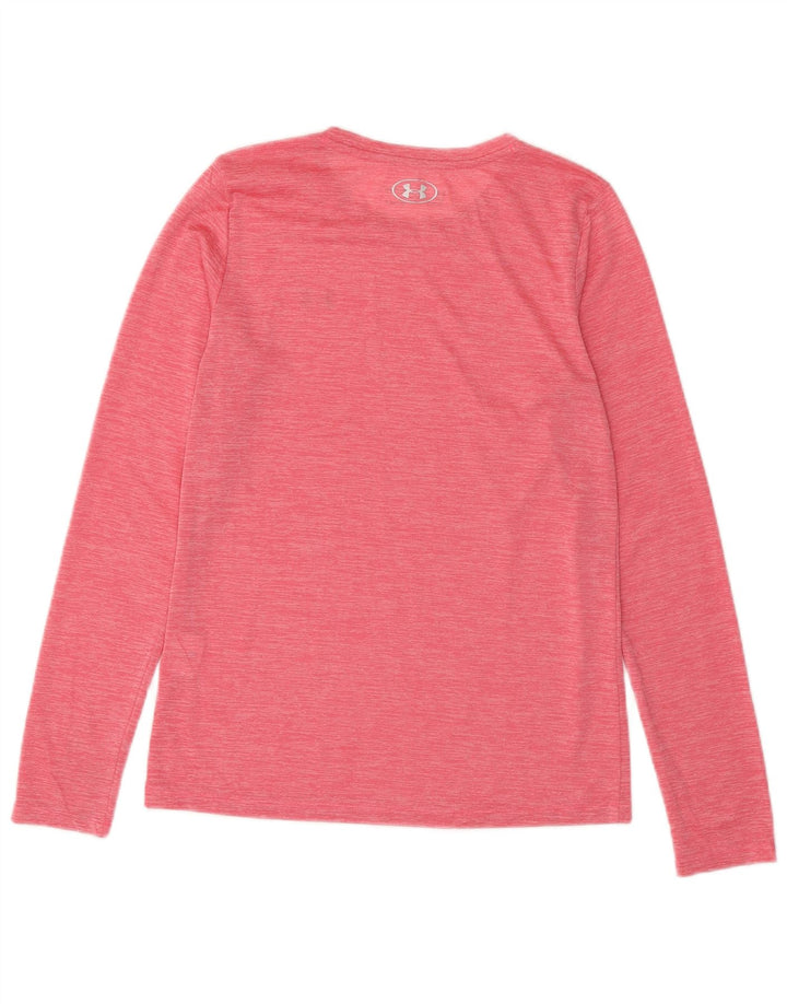 UNDER Armour Γυναικείο τοπ μακρυμάνικο UK 10 Small Pink Flecked