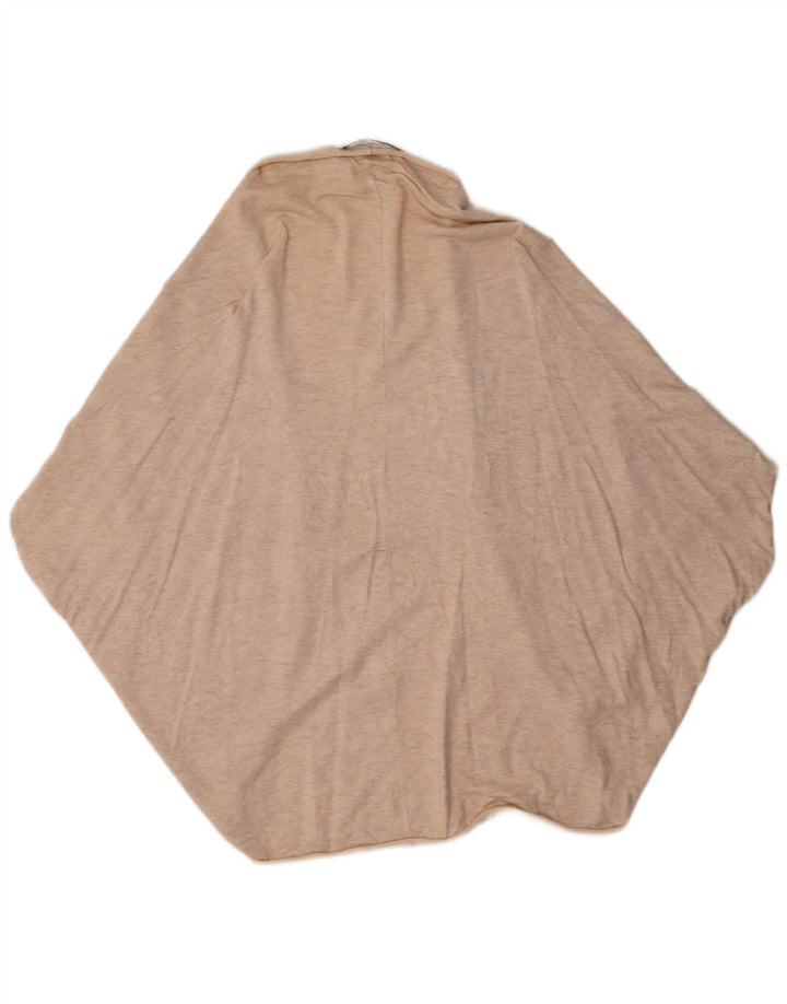 Zara Γυναικείο Open Poncho Jumper UK 14 Medium Beige