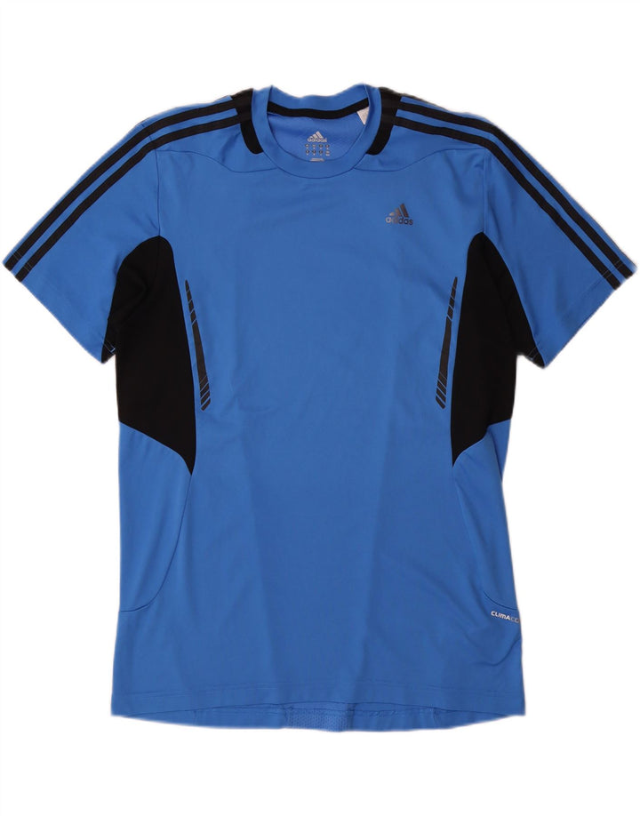 Ανδρικό T-Shirt Climacool ADIDAS Top Medium Blue Colorblock Πολυεστέρας
