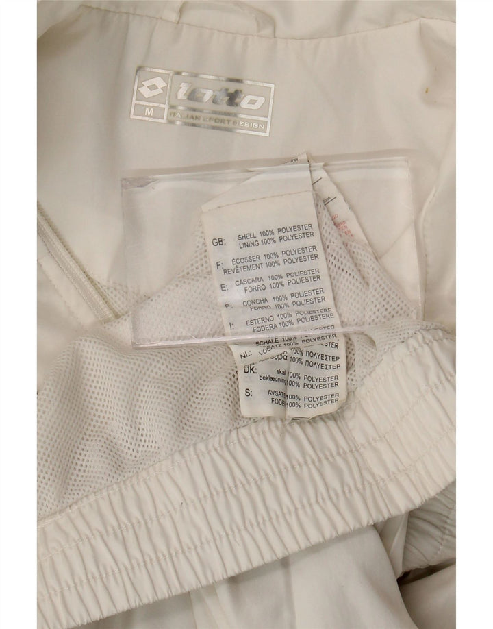 Ανδρική αθλητική φόρμα Lotto Top Jacket μεσαίο λευκό πολυεστέρας