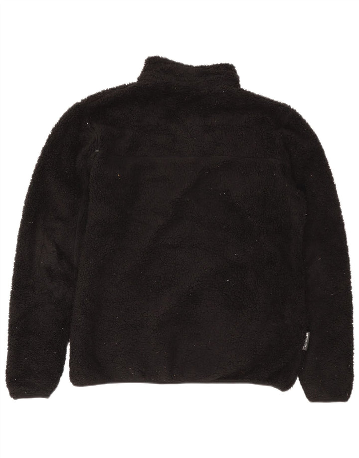 Mountain Warehouse Ανδρικό φερμουάρ Fleece Jumper Μεγάλος Μαύρος Πολυεστέρας
