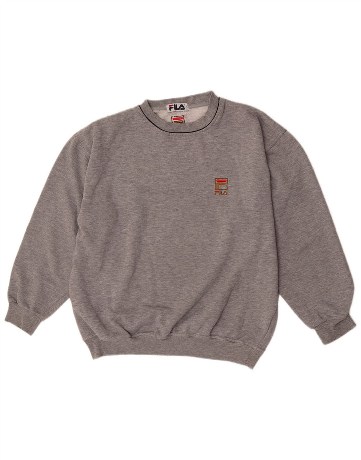 Fila Γυναικείο Φούτερ μεγάλου μεγέθους Jumper UK 18 XL Γκρι Πολυεστέρας