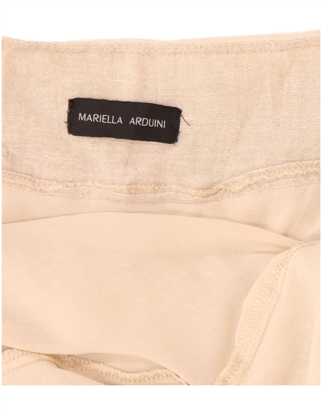 VINTAGE Γυναικεία Ψηλόμεση Φούστα W28 Μεσαίο Μπεζ