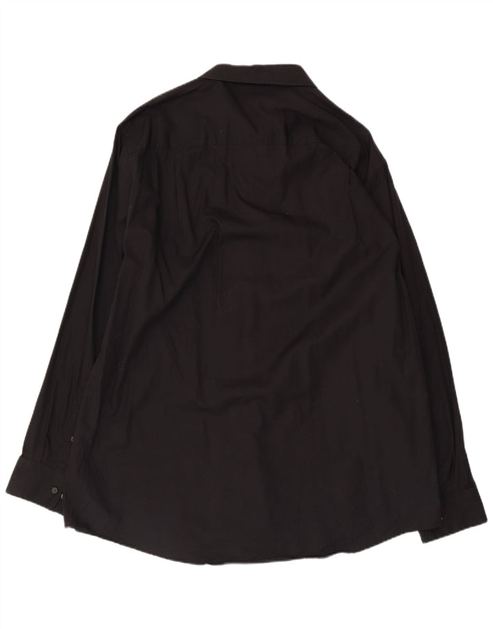 Ανδρικό πουκάμισο Calvin Klein 17 XL Μαύρο βαμβακερό
