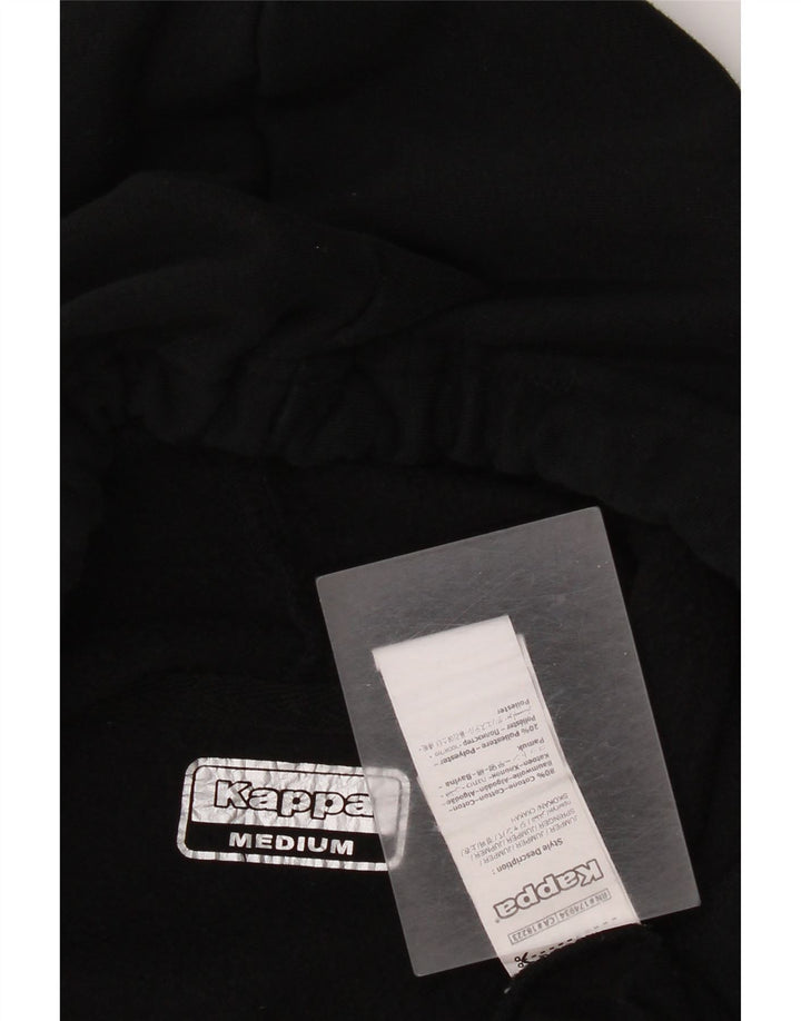 Γυναικείο γυναικείο κουκούλα με κουκούλα Kappa, μεσαίο μαύρο βαμβακερό
