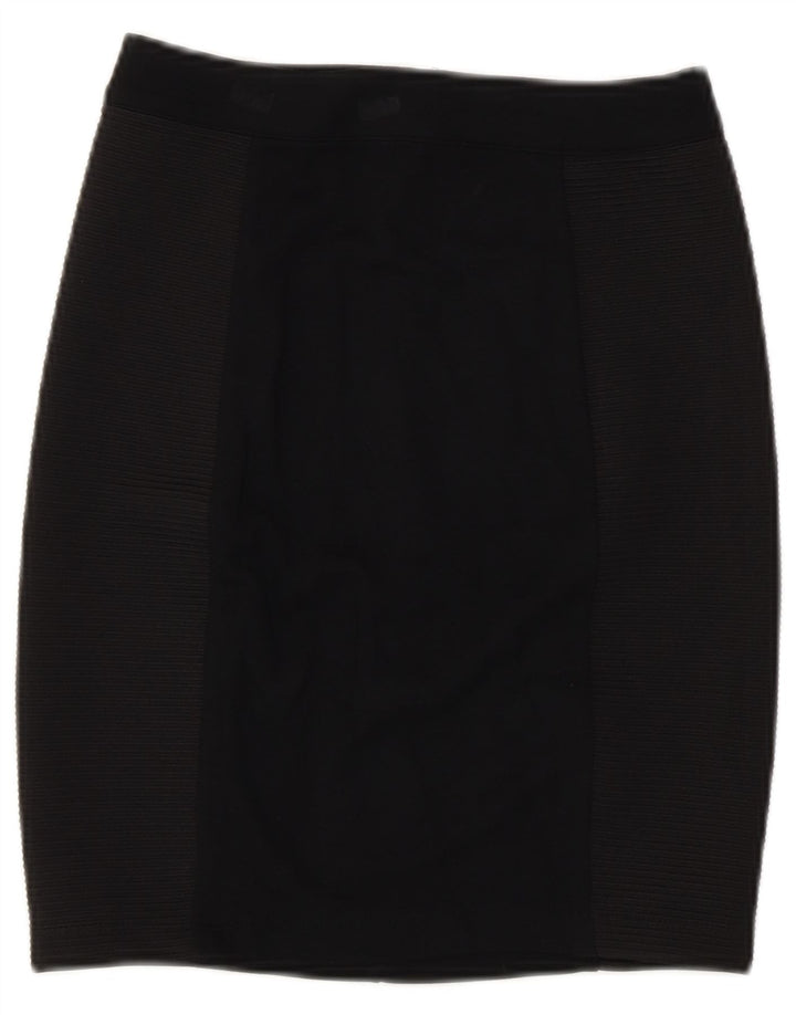 Γυναικεία Pencil Φούστα Γαλλικής σύνδεσης UK 8 Small W26 Black Polyester