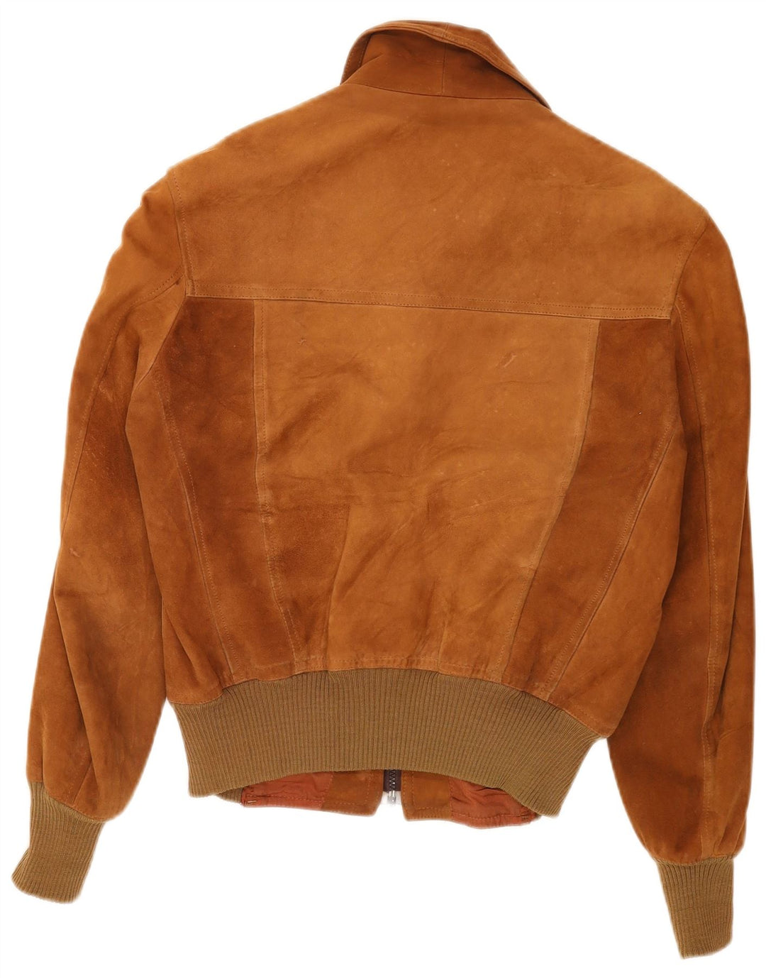 Vintage Ανδρικό Suede Bomber Jacket UK 38 Medium Brown