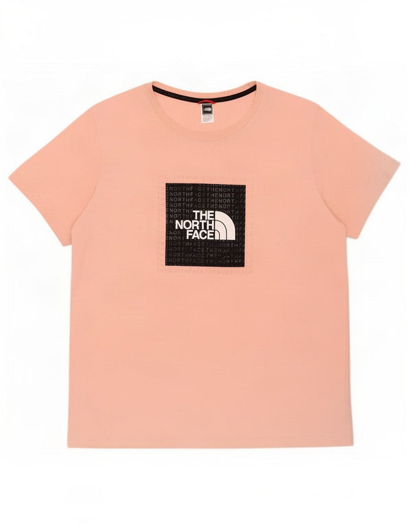 The North Face Γυναικείο γραφικό T-Shirt Top UK 18 XL Pink Cotton