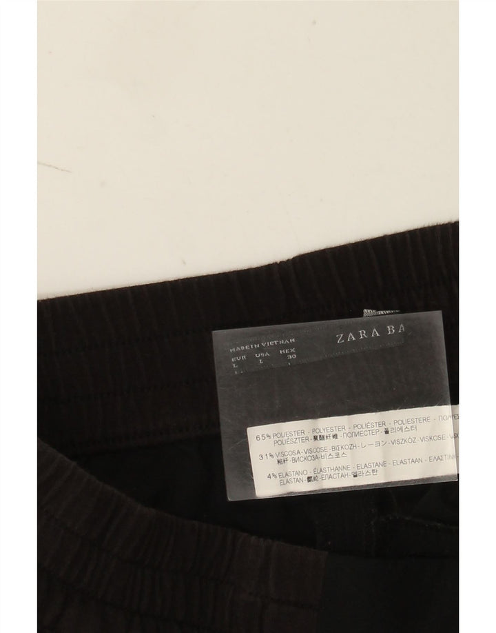 Zara Γυναικείο σορτς casual μεγάλο W32 μαύρο πολυεστέρα