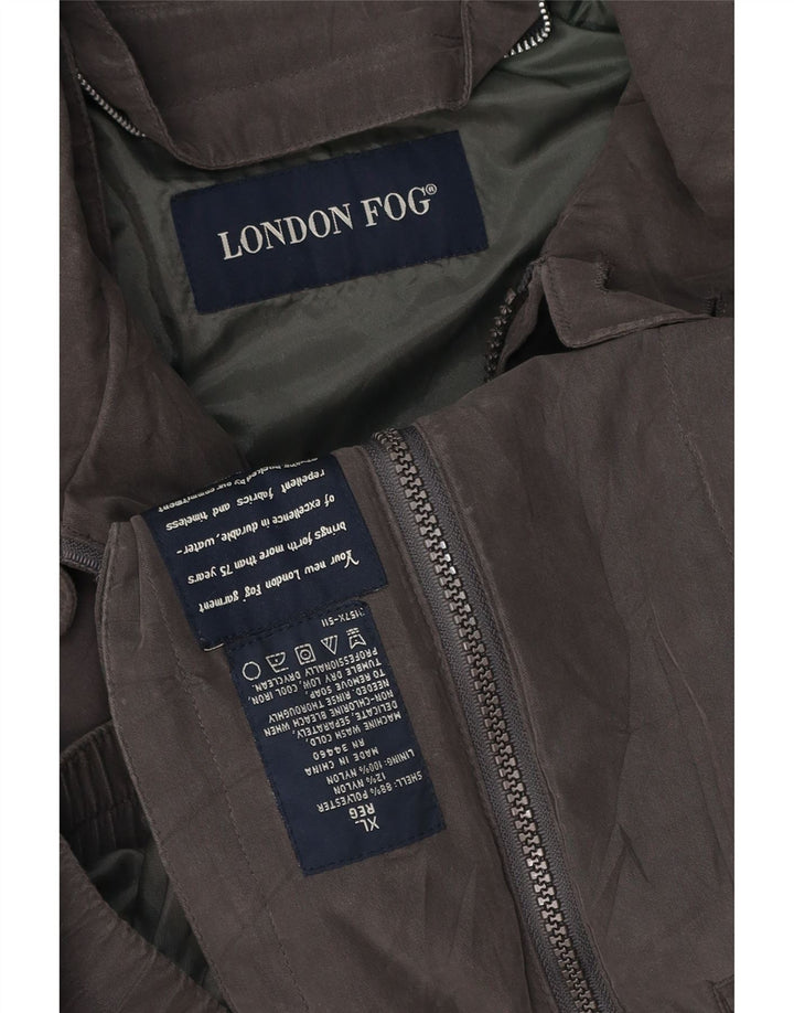Ανδρικό μπουφάν LONDON FOG Bomber UK 42 XL Grey Polyester
