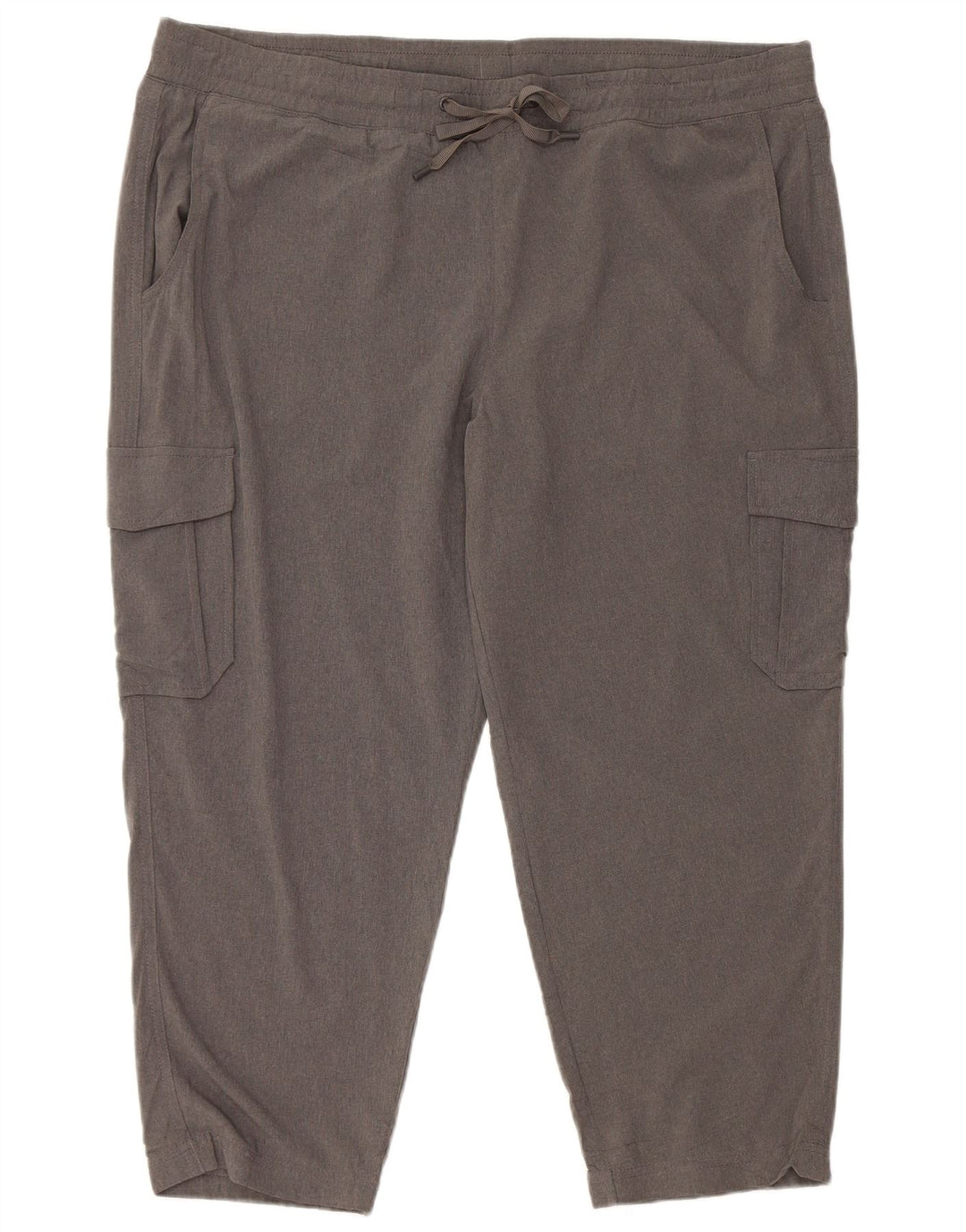 Eddie Bauer Γυναικεία φόρμα φόρμας Capri Cargo Παντελόνι UK 18 XL Grey Polyester