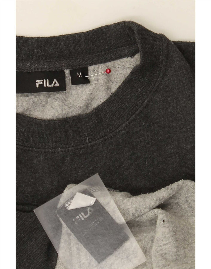 Ανδρικό φούτερ Fila Graphic Regular Fit Jumper Μεσαίο γκρι βαμβακερό