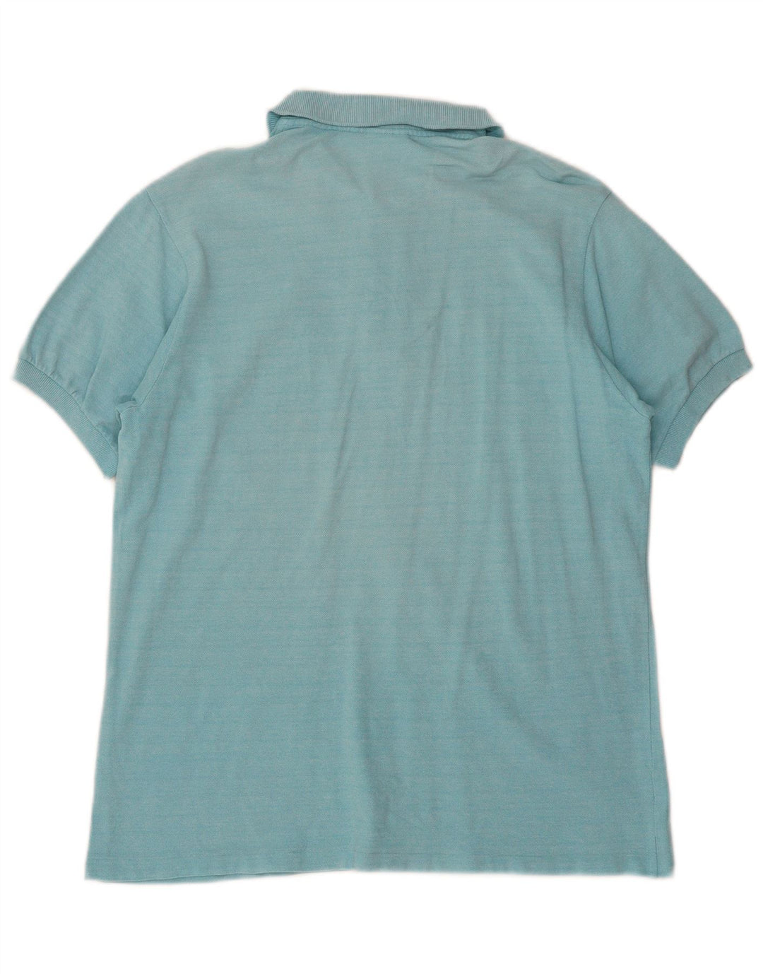 LACOSTE Mens Polo Shirt Size 5 Large Blue Cotton