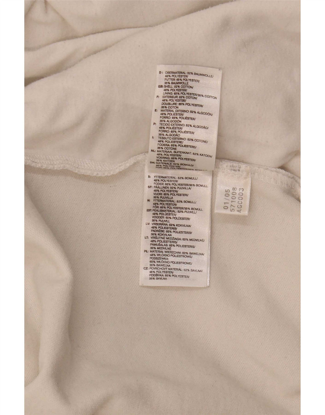 Γυναικεία αθλητική φόρμα γραφικών Adidas Top Jacket UK 10 Small White Colourblock