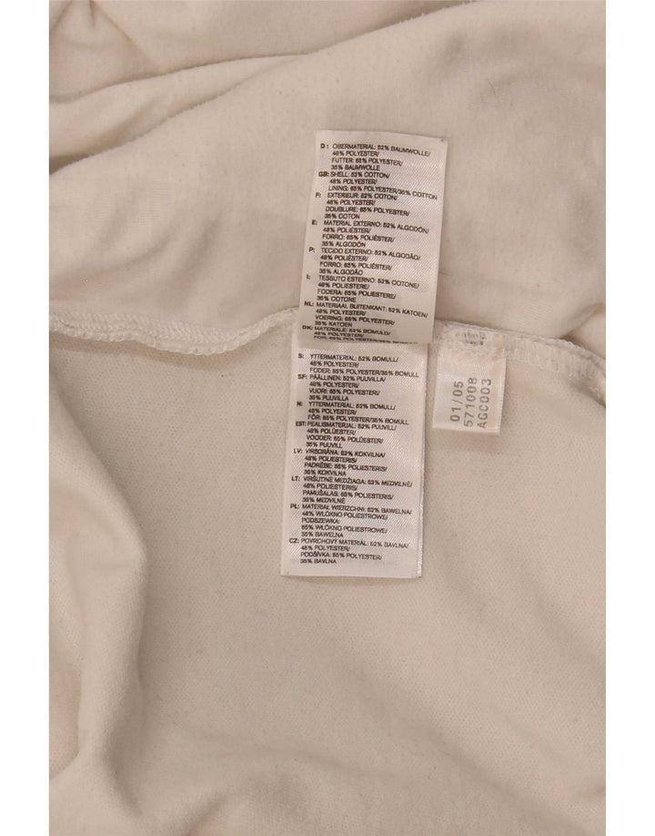 Γυναικεία αθλητική φόρμα γραφικών Adidas Top Jacket UK 10 Small White Colourblock