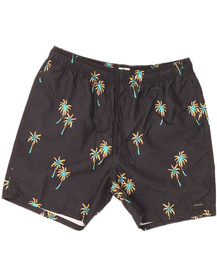 RIP CURL Mens Graphic Swimming Shorts XL Black Vintage Rip Curl and Second-Hand Rip Curl from Messina Hembry 