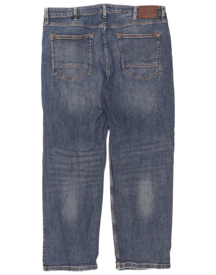Ανδρικό τζιν ίσιο Marks & Spencer SW38 L31 Μπλε βαμβακερό