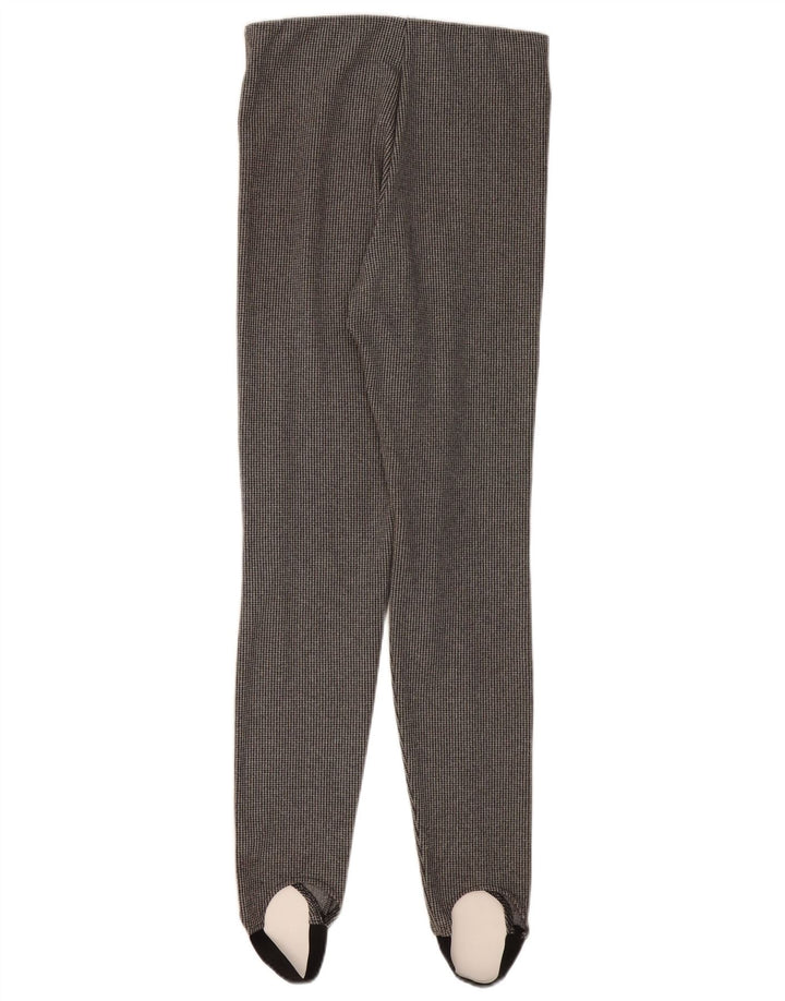 Zara Γυναικείο Stirrup Casual Παντελόνι UK 12 Medium Grey Houndstooth