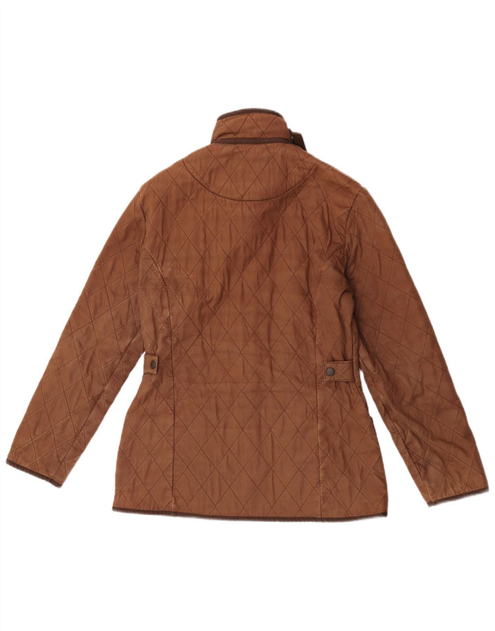 Γυναικείο καπιτονέ μπουφάν Barbour UK 10 Small Brown Βαμβακερό