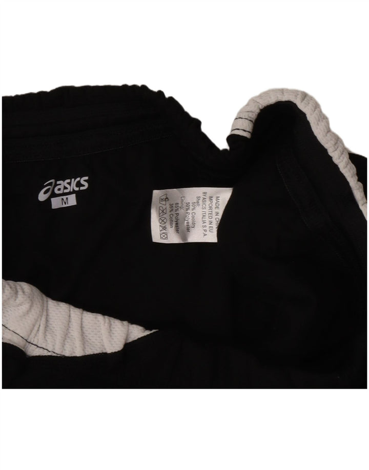 Γυναικείο γραφικό αθλητικό σορτς Asics UK 12 μεσαίου μαύρου χρώματος πολυεστέρας
