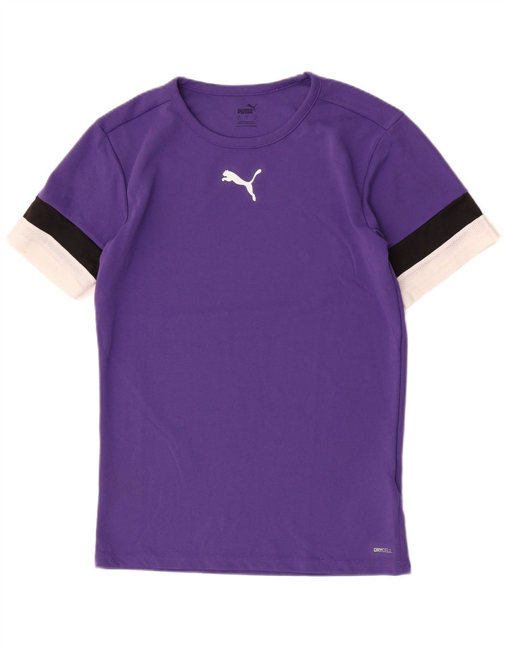 Ανδρικό T-Shirt Puma Top Small Purple Colourblock Πολυεστέρας