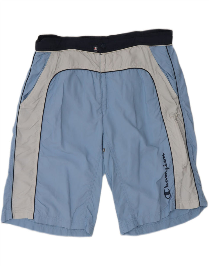 Ανδρικό σορτς κολύμβησης CHAMPION XL Blue Colourblock Polyester