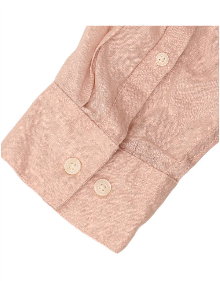 Ανδρικό πουκάμισο Timberland Slim Fit XL Ροζ Λινό