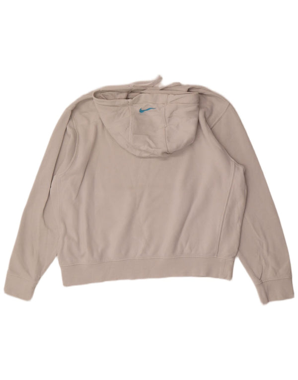 Ανδρικό γραφικό κουκούλα Nike, μεγάλο λευκό βαμβακερό