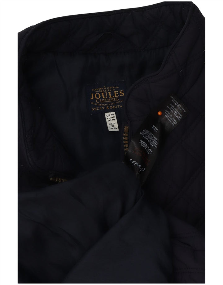 JOULES Γυναικείο καπιτονέ Gilet UK 14 Large Navy Blue Polyester
