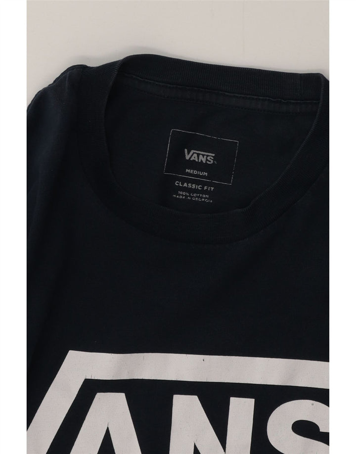 Γραφικό T-Shirt Ανδρικό VANS Classic Εφαρμογή Τοπ μεσαίου μπλε βαμβακερό