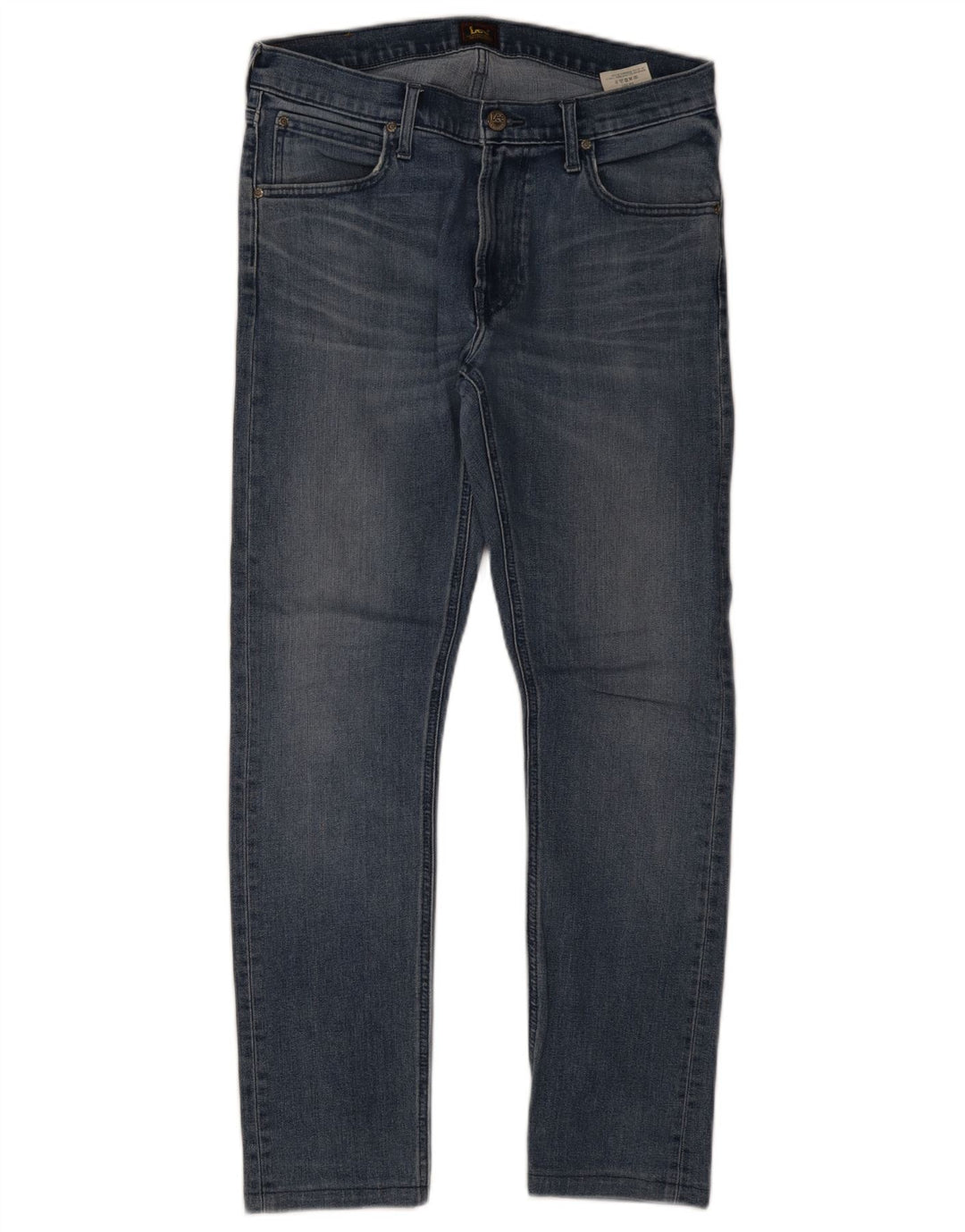 Lee Mens Luke Slim Jeans W32 L32 Blue Cotton