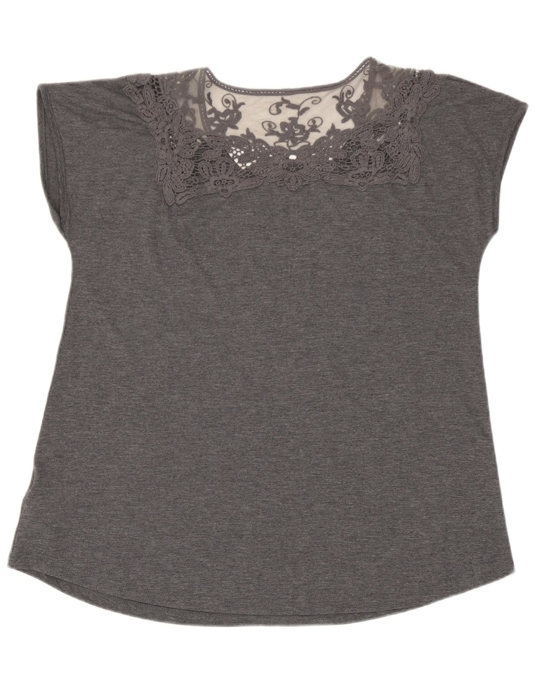 Γυναικεία μπλούζα Marks & Spencer Top UK 14 Large Grey Floral Polyester