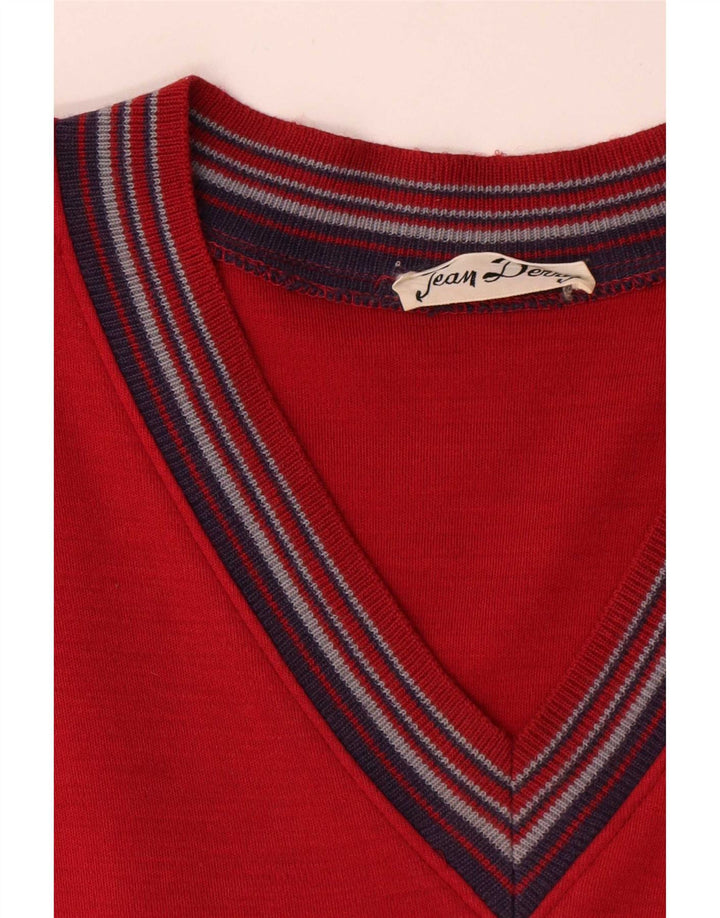 Vintage γυναικείο φόρεμα A-Line UK 12 Medium Red