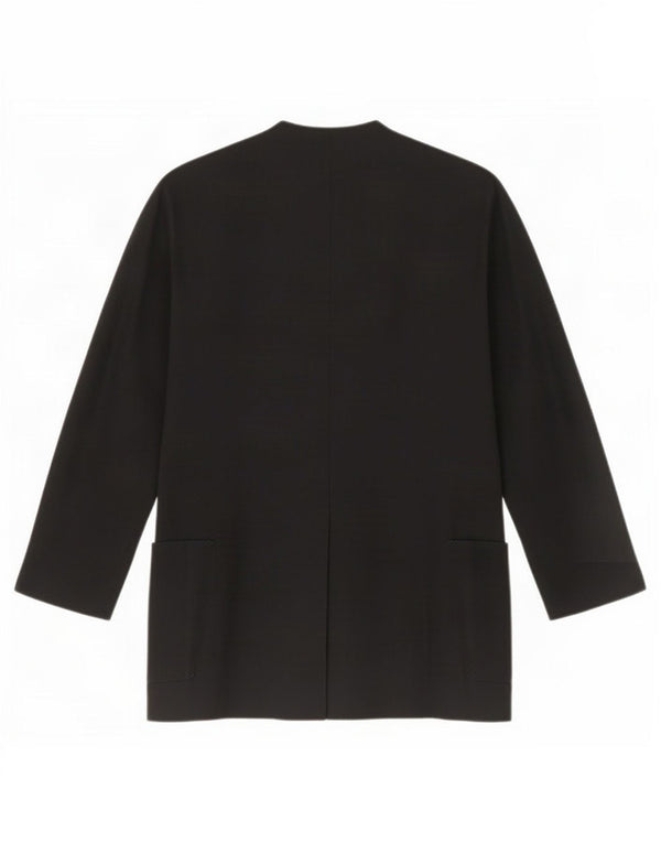Marella Womens 4 Button Blazer Jacket UK 12 Medium Black New Wool