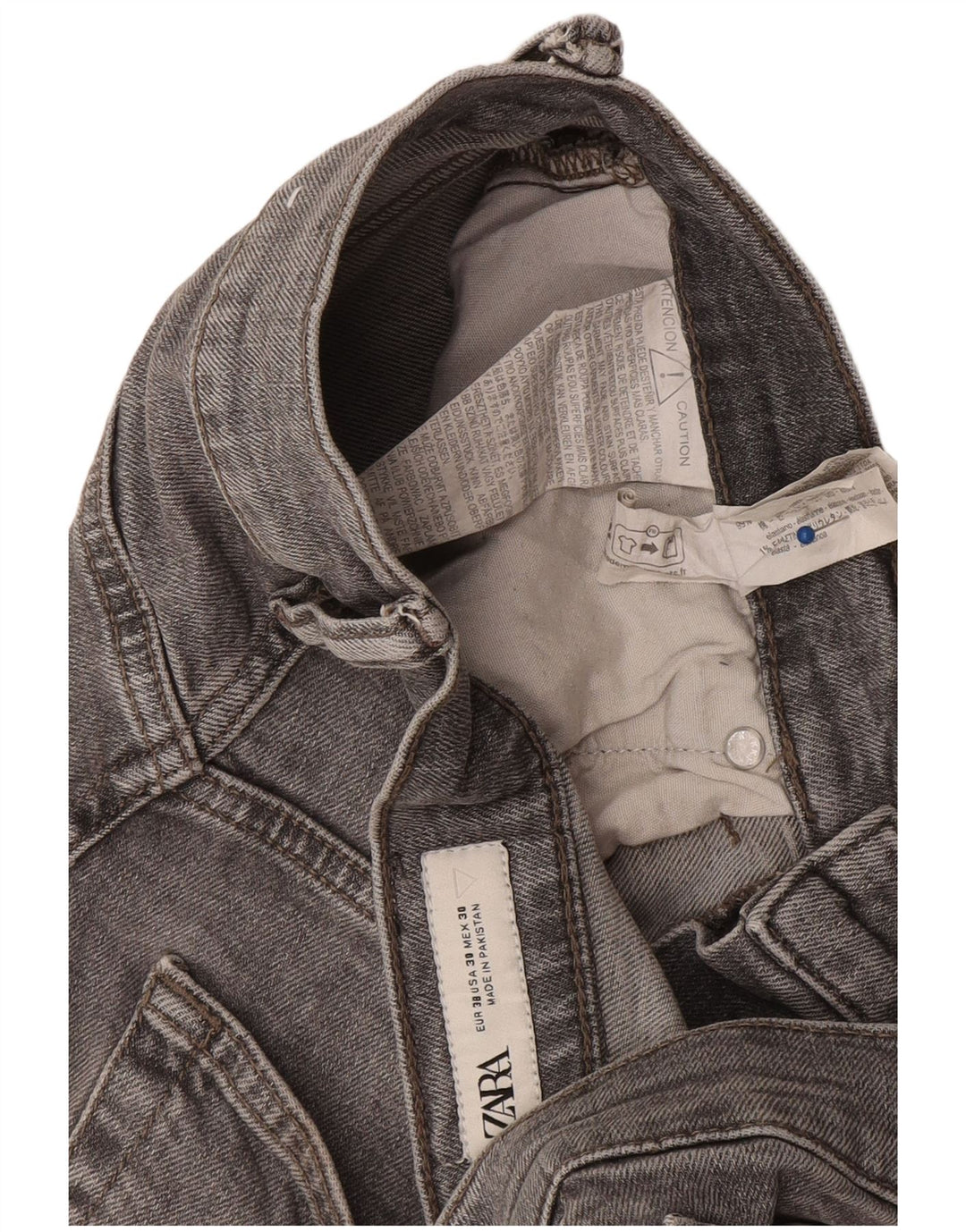 Zara Ανδρικό Slim Jeans EU 38 Small W30 L29 Γκρι βαμβακερό