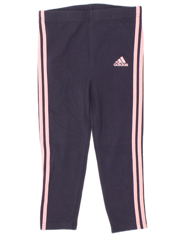 Κοριτσίστικα κολάν Adidas 3-4 ετών Navy Blue