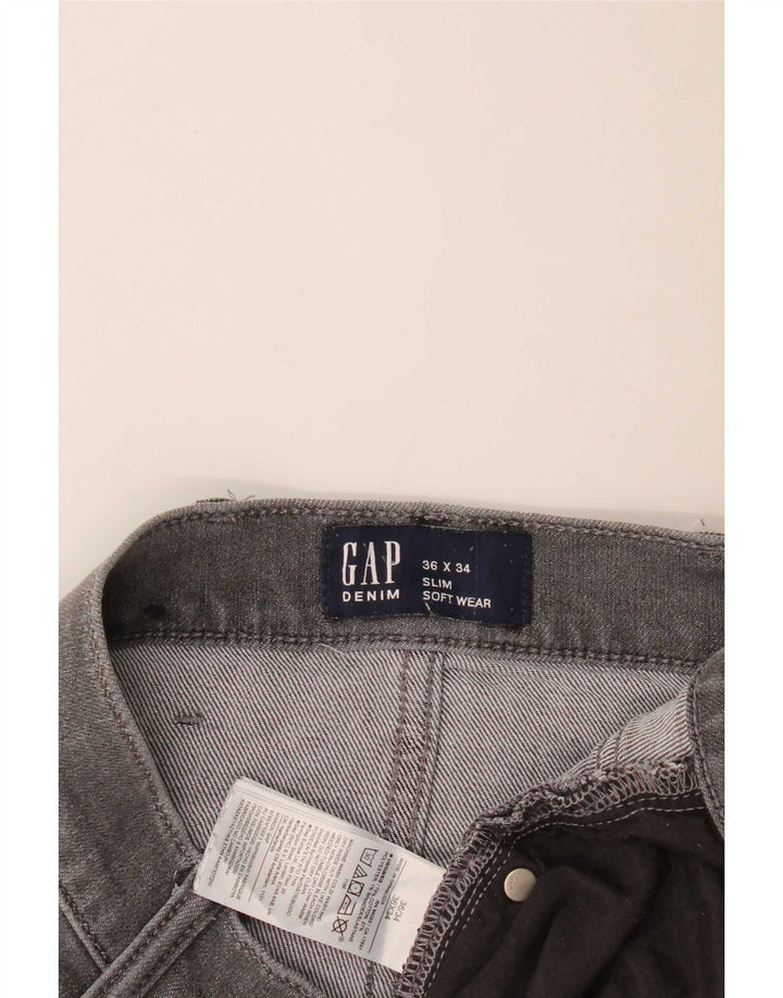Ανδρικό τζιν Gap Slim W36 L34 Γκρι βαμβακερό